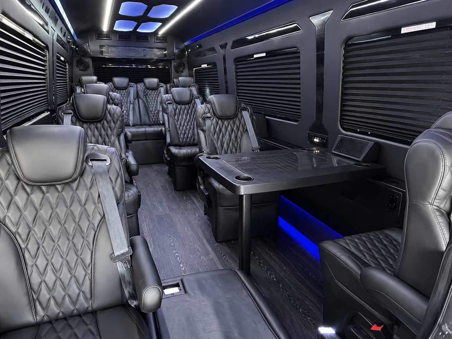 jersey city 18 passenger sprinter van inside